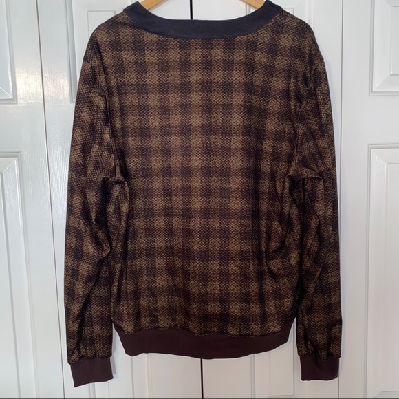 Men's Brown Plaid Jacket - Picture 2 of 4